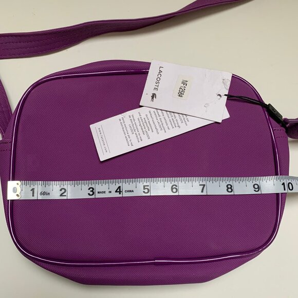 BNWT Lacoste Purple Crossbody Bag - Picture 5 of 8